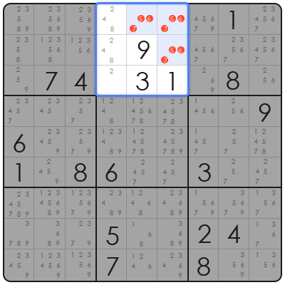 sudoku pointing pair